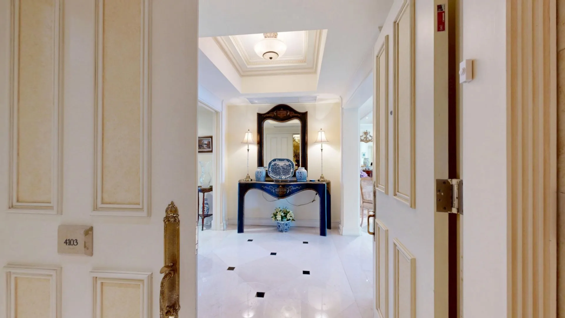 Oceanfront luxury condo in Miami captured as a 3D virtual tour